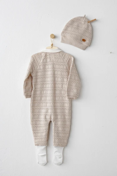 Erkek Bebek Tulum Takım Romper AC26140 - Resim 2