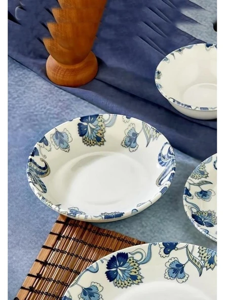 Cooker CKR4227 Çiçek Desenli Porselen Yemek Tabağı 20 cm 6'lı ürün görseli