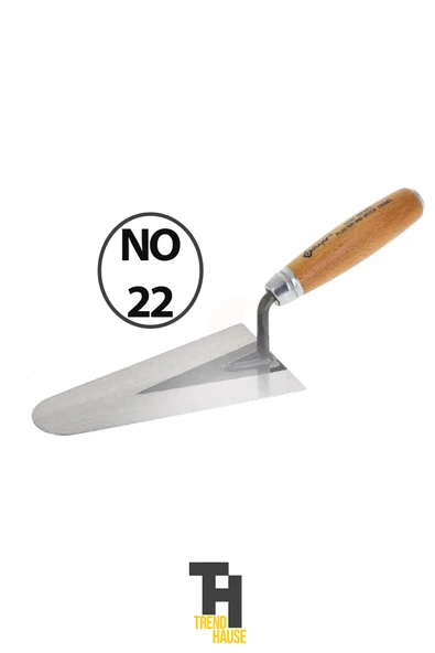 Duyar Sıva Malası Ahşap Saplı Paslanmaz Çelik No 20 - Resim 2