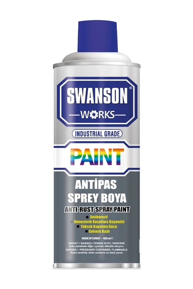 SWANSON WORKS Sprey Antipas Gri 400ml ürün görseli