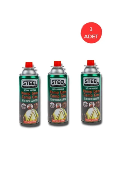 kampteknolojısı Kamp Teknolojisi Bütan Propan Gaz Kartuşu Kamp Gazı Prosessıonal 3 Adet - Resim 2