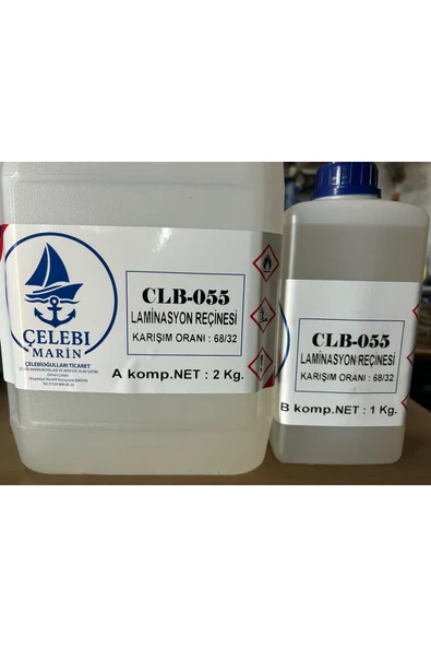 Spreycim Çelebi Marin Epoksi Elyaf Yapıştırma Laminasyon Reçinesi 3 Kg Takım ürün görseli