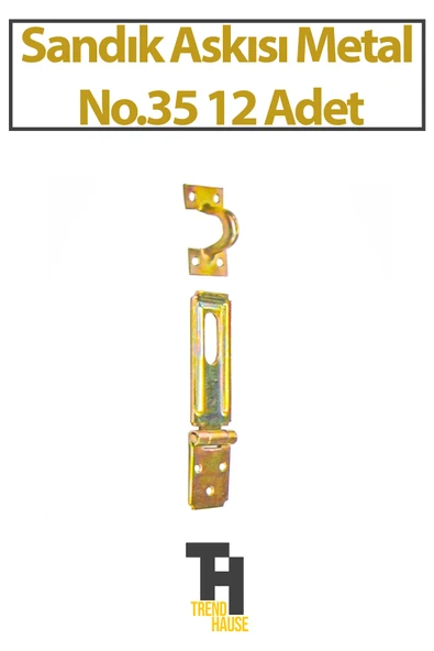 Sandık Askısı Metal No.35 12 Adet