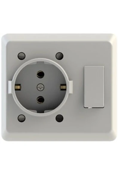 NE-AD Nead Anahtarlı Priz Sıva Altı