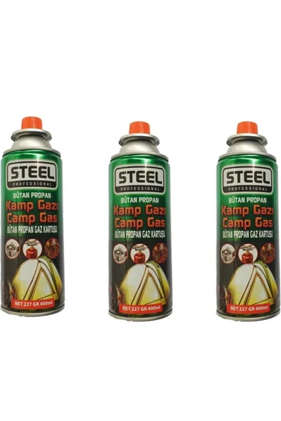 kampteknolojısı Kamp Teknolojisi Bütan Propan Gaz Kartuşu Kamp Gazı Prosessıonal 3 Adet - Resim 3