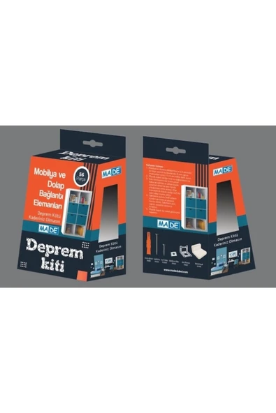 MADE Deprem Setı 56 Parca Mobılya Ve Dolap Baglantı Elemanları