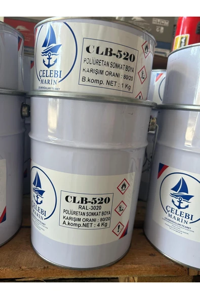 Spreycim ÇELEBİ MARİN POLİÜRETAN SON KAT BOYA RAL3020 KIRMIZI 5 KG ürün görseli