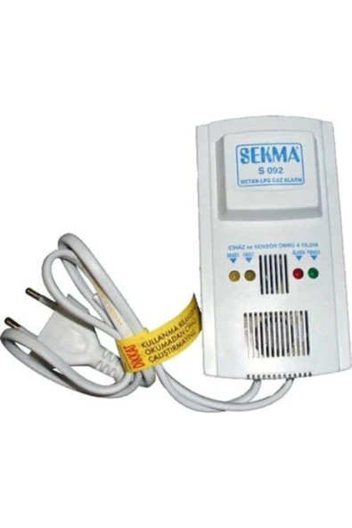SEKMA Metan Gaz Alarm Dedektörü , Doğalgaz Alarm Dedektörü Gaz Alarm Cihazı Lpg Alarmı - 3