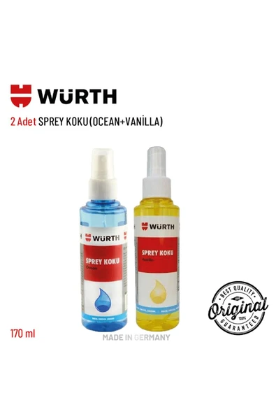 Würth 2'Lİ SPREY KOKU SETLERİ  OCEAN+VANİLLA ürün görseli