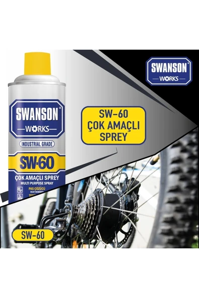 SWANSON Sw-60 Pas Sökücü Yağlayıcı Temizleyici Çok Amaçlı Sprey 400 ml - Resim 3