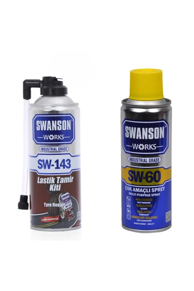 Spreycim Lastik Tamir Köpüğü Kiti + SW-60 Çok Amaçlı Multi Sprey İkili Set 400 ML ürün görseli