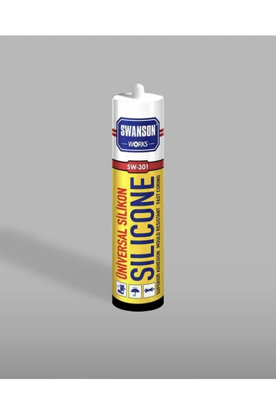 Selsil Swanson Works 280 gr Şeffaf Silikon Cam Silikonu - 2