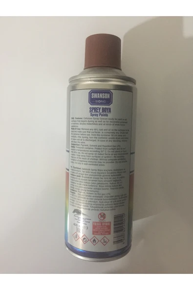 SWANSON Kahverengi Sprey Boya 400ml - Resim 2