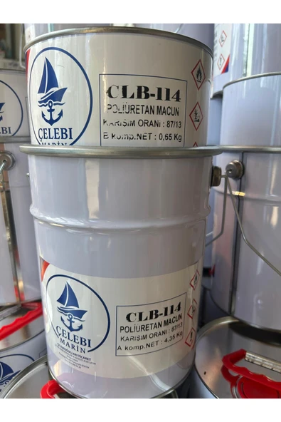 Spreycim ÇELEBİ MARİN PU 1114/A AHŞAP TEKNE MACUNU KAPLAMA MACUNU MEGES 5 KG ürün görseli