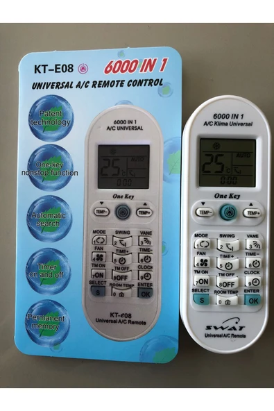 Swat AKILLI KLİMA KUMANDASI TÜM MODELLERLE UYUMLU  6000 MODEL ürün görseli 1