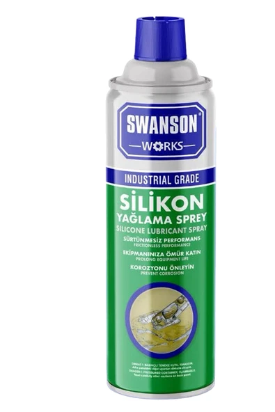 SWANSON WORKS Silikon Yağlama Spreyi 400 ML -- Metal & Plastik & Kauçuk Yağlama -- Araç Trim Seslerine Son!