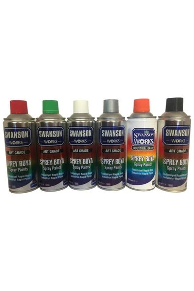 SWANSON WORKS Sarı Sprey Boya 400 ml - 4