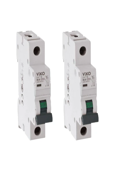 VİKO Otomatik Sigorta 1x16a 3ka-3vtb-1b16 2 adet