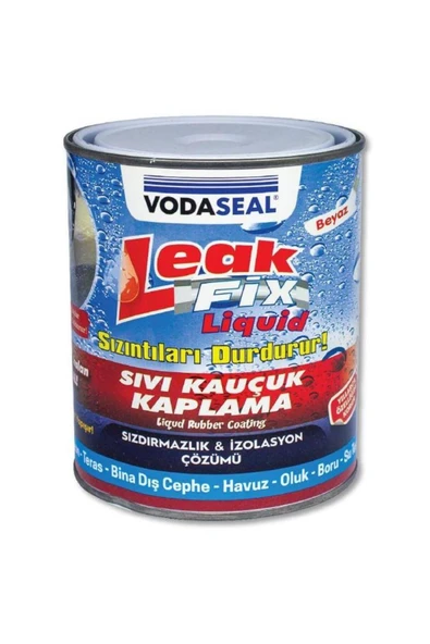 Vodaseal Leak Fix Liquid Sıvı Kauçuk Kaplama 800gr Beyaz