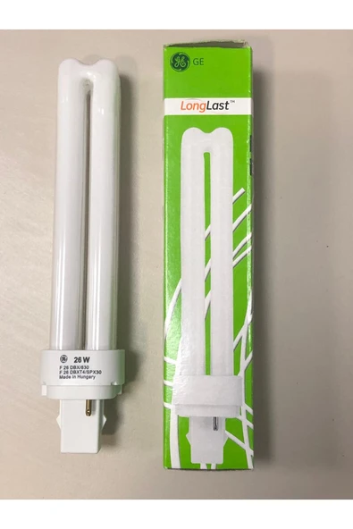 General Electric G/e Plc Lamba 26w/830 2p 3000 Kelvin 1800 Lümen Sarı Boy:16.5cm ( 10w-13w-18w Yerine Olmaz ) - Resim 4