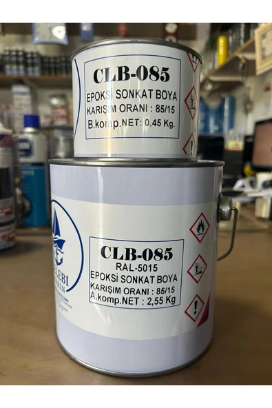 Spreycim ÇELEBİ MARİN EPOKSİ SON KAT BOYA RAL5015 MAVİ 3 KG ürün görseli