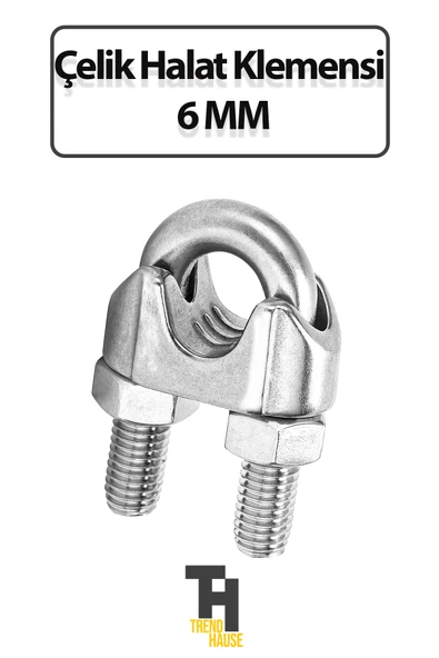 Çelik Halat Klemensi 6 Mm