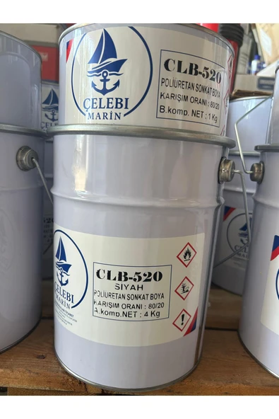 Spreycim ÇELEBİ MARİN POLİÜRETAN SON KAT BOYA SİYAH 5 KG ürün görseli