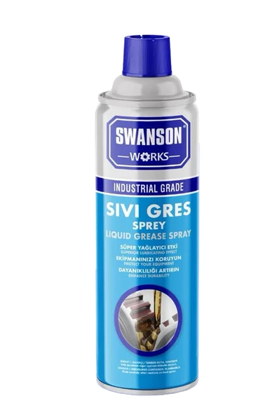 SWANSON WORKS Sıvı Gres Sprey 400 ML -- Otomotiv, bisiklet bakımı, ev aletleri ve endüstriyel makineler... ürün görseli