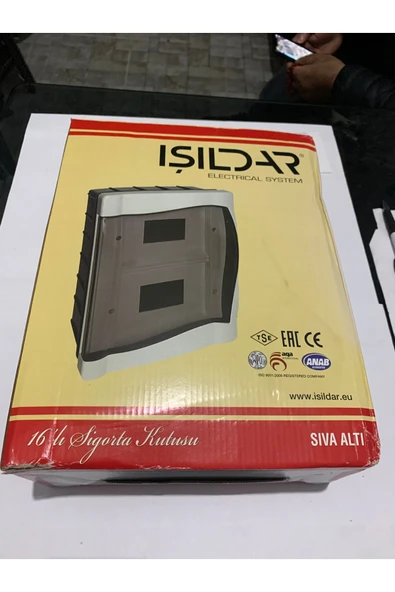 Işıldar 16 lı 2 sıra sigorta kutusu sıva altı