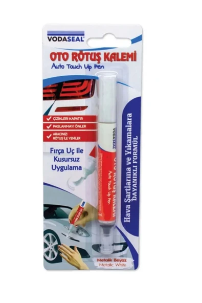 Vodaseal Oto Rötuş Kalemi 5 ml -Beyaz Metalik - Resim 2