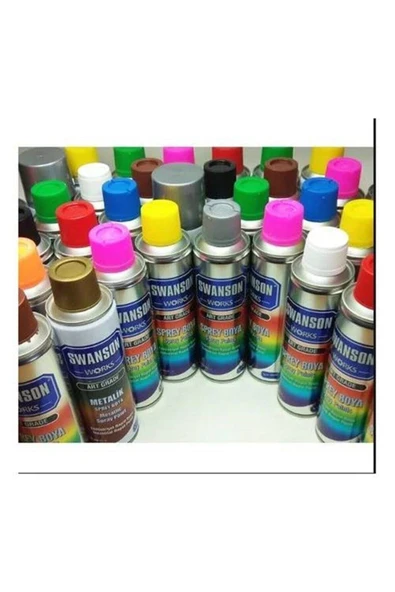 SWANSON WORKS Sarı Sprey Boya 400 ml - 3