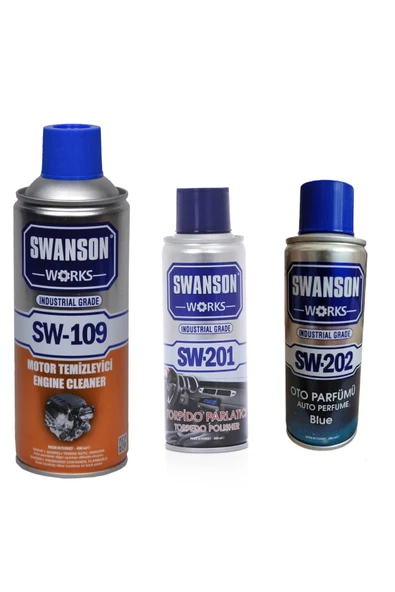Spreycim Motor Temizleyici + Oto Parfümü + Torpido Temizleyici Parlatıcı Sprey Üçlü Set 400 ML ürün görseli