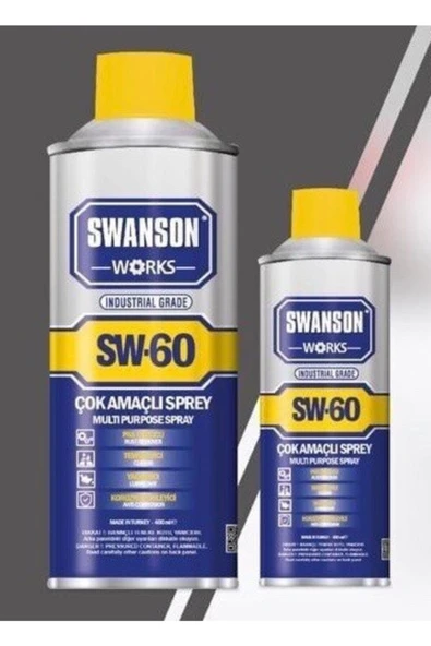 SWANSON WORKS Sw-60 Pas Sökücü Temizleyici Yağlayıcı Korozyon Önleyici Çok Amaçlı Multi Sprey 200 Ml - Resim 2