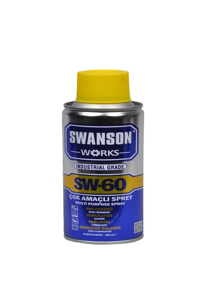 SWANSON Çok Amaçlı Works Sw-60 200 Ml Temizleyici Pas Sökücü Yağlayıcı Korozyon Önleyici ürün görseli