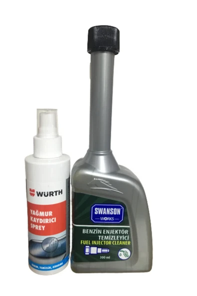 SWANSON Works Benzin Enjektör Temizleyici 300 Ml + Würth Yağmur Kaydırıcı Sprey 150 Ml ürün görseli