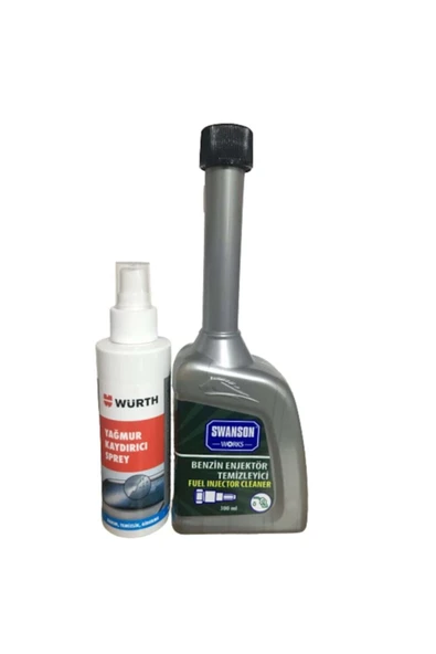 SWANSON Works Benzin Enjektör Temizleyici 300 Ml + Würth Yağmur Kaydırıcı Sprey 150 Ml - Resim 2