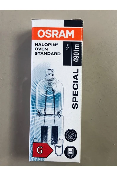 Osram 2 ADET OSRAM G9 40W=490 LÜMEN FIRIN LAMBASI ürün görseli 1