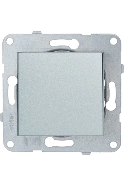 VİKO Artline Novella-trenda Gümüş Tekli Anahtar - Çerçevesiz