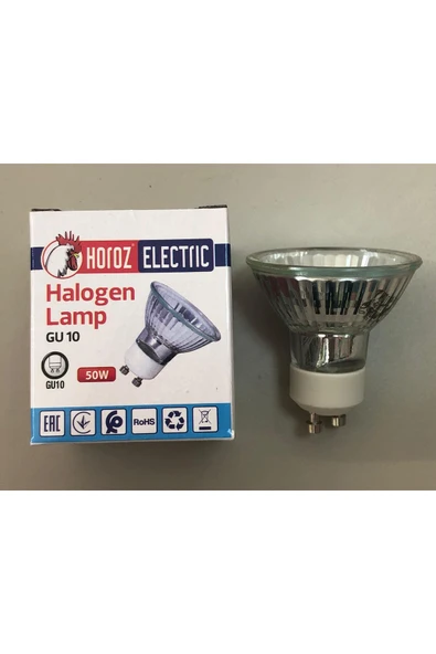 Horoz 3 ADET 220V 50W GU 10 HALOJEN LAMBA DİMMER UYUMLU ürün görseli 1