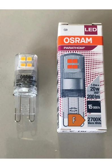 Osram 5 ADET OSRAM  G9 LED 1,9W=20W 200 LÜMEN  2700 KELVİN SARI  15,000 SAAT - Resim 2