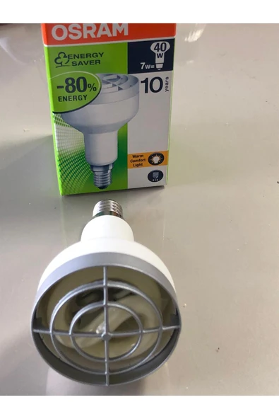 Osram 5 ADET Osram R50 SPOT AMPUL -7w=40w Sarı 2500 Kelvin TASARRUFLU LAMBA - E14 İNCE DUYLU - Resim 5