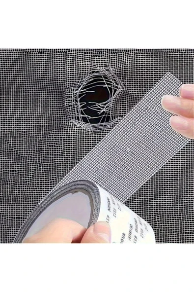 Nactumu Güçlü Yapışkanlı Sineklik Tamir Bandı, Sinek Önleyici Yama Bandı 2 mt x 5 cm - Resim 3