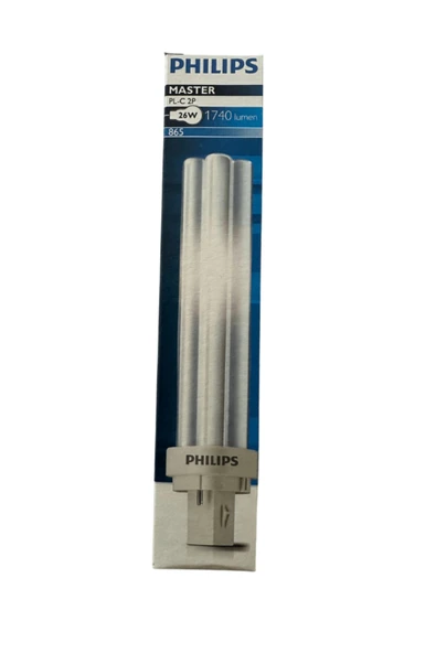 Philips 26w 865 2 Pinli Plc Beyaz 6500k (5 ADET) Boy:16.5cm ( 10w-13w-18w Yerine Olmaz ) ürün görseli 1