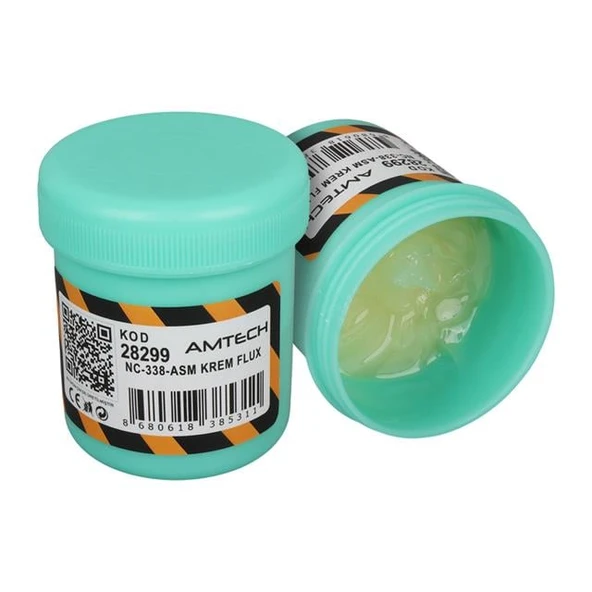 Amtech NC-338-ASM 100G Lehim Kremi (Flux) No-Clean Halojensiz Profesyonel BGA/SMD Lehimleme - Resim 2