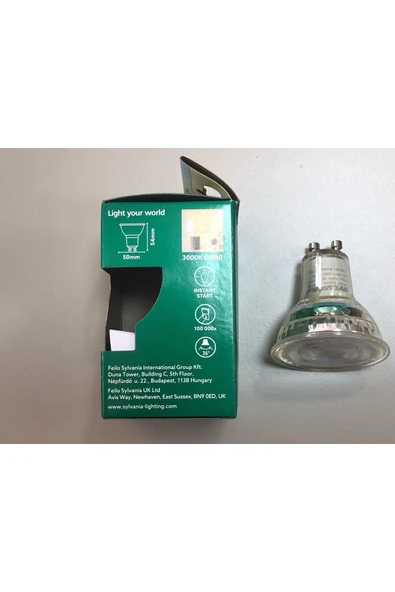 Sylvania 2 ADET SYLVANIA  DİMLİ  6W=75W 550 LÜMEN GU 10 3000KELVİN LED SPOT - Resim 3