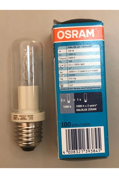 Osram E27 64401 ECO HALOLUX CERAM 230V 100W 1800 LÜMEN HALOJEN LAMBA - 3