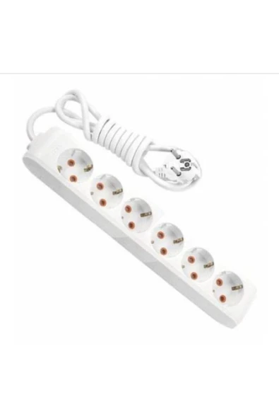 VİKO Multi-let 6'lı 5 Metre Klemensli Uzatma Priz ürün görseli 1