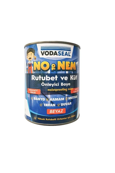 Vodaseal No To Nem - Rutubet Önleyici Boya 1 Kg Beyaz