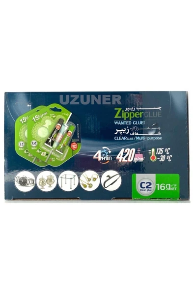 Zipper Glue 15 Adet C2 Şeffaf Iran Yapıştırıcı 16 Gr Çift Karışımlı - 3