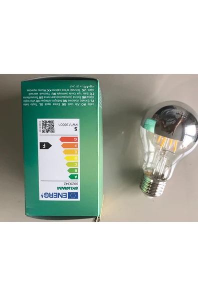 Sylvania ENDİREKT RUSTİK LAMBA GÜMÜŞ  E 27 4.5W=35W 400 LÜMEN  2700 KELVİN - Resim 4